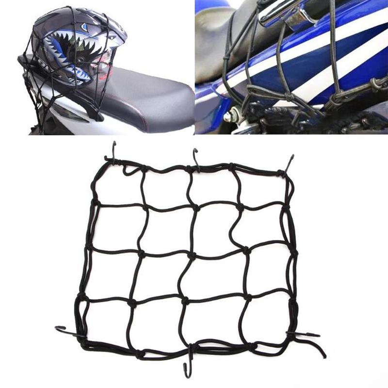 Motorrad Gepäck Netz Fahrrad 6 Haken Halten unten Kraftstoff Panzer Gepäck Gittergewebe Netz Bungee Schwarz Motorrad Fahrrad 6 Haken Panzer Auto Styling