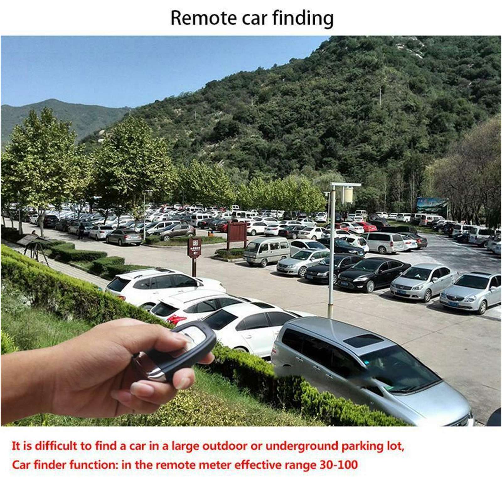 Car SUV Keyless Entry Engine Start Alarm System Push Button Remote Starter Stop