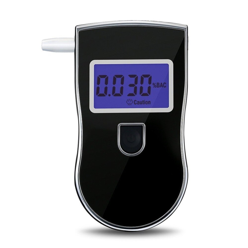 Digital Alcohol Tester Breathalyzer Analyzer Alcohol Breathalyser Detector LCD Alcohol Sensor Alcohol Meter With 5 Mouth Pieces