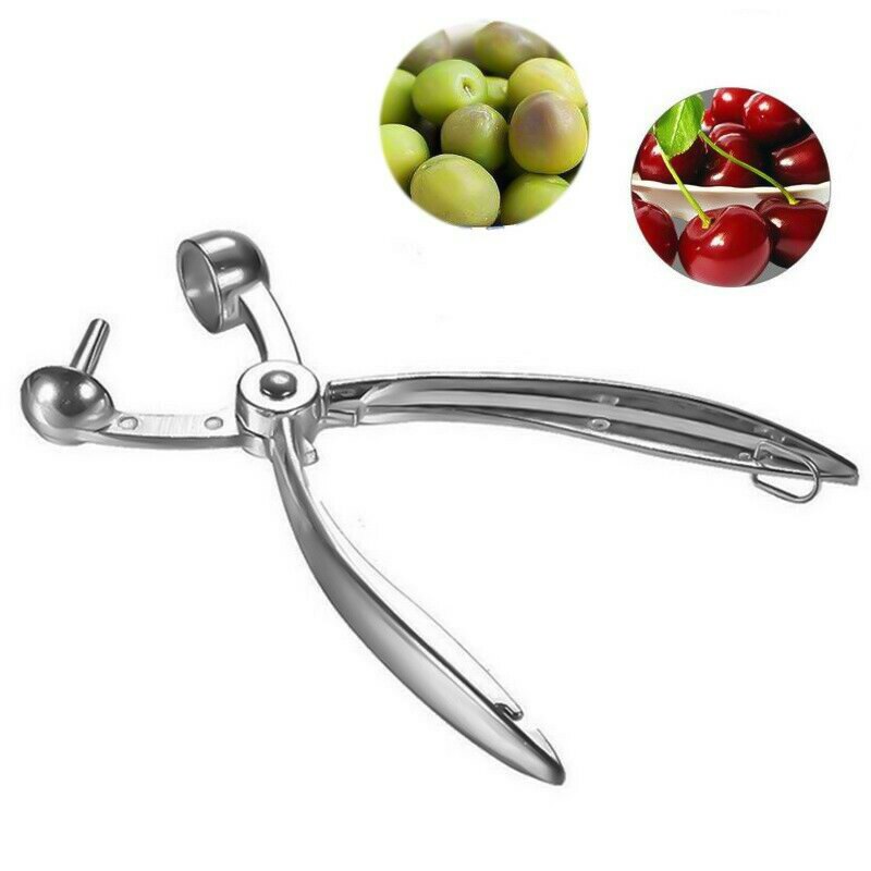 Stainless Steel Cherry Pitters Remover Tools Fruit Stoner Stone Pit Seed Remover Easy Squeeze Kitchen Gadgets Accessories