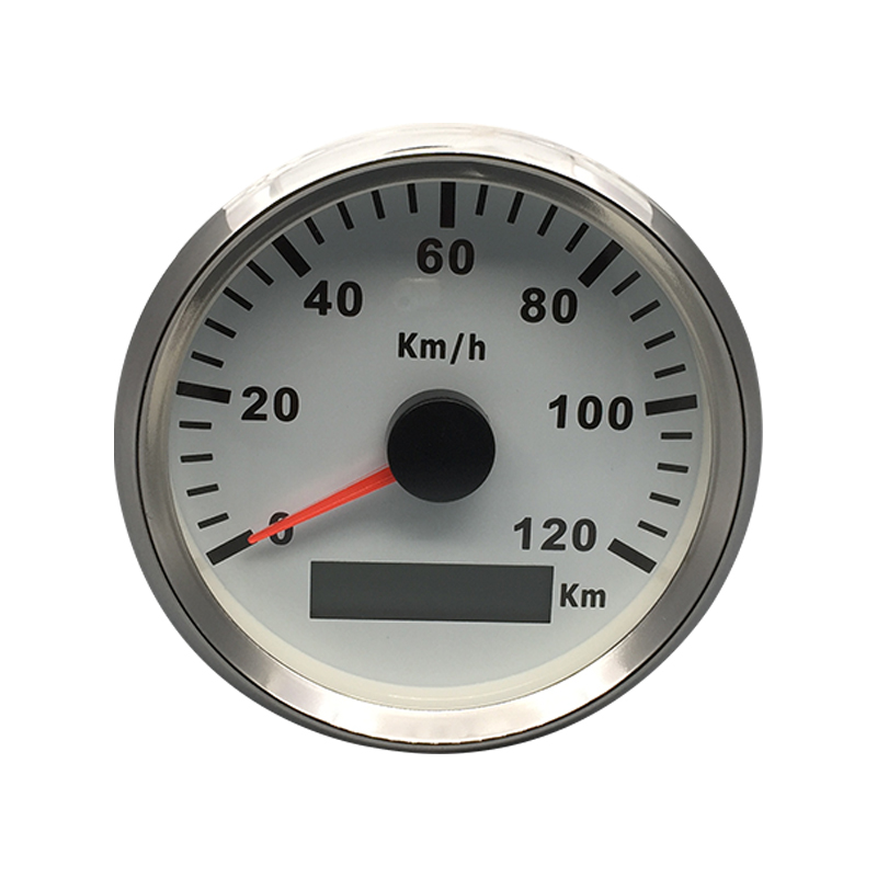 Velocímetro GPS Universal de 85mm, odómetro con indicador de velocidad de 120 km/h, con luz trasera roja, ATV, UTV, motocicleta, barco, Buggy, 12V/24V,