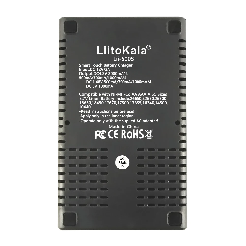 LiitoKala Lii-500S 500 18650 LCD Battery Charger for 26650 16340 18350 3.7V 1.2V Ni-MH Ni-Cd Li-ion Test Battery Capacity +car