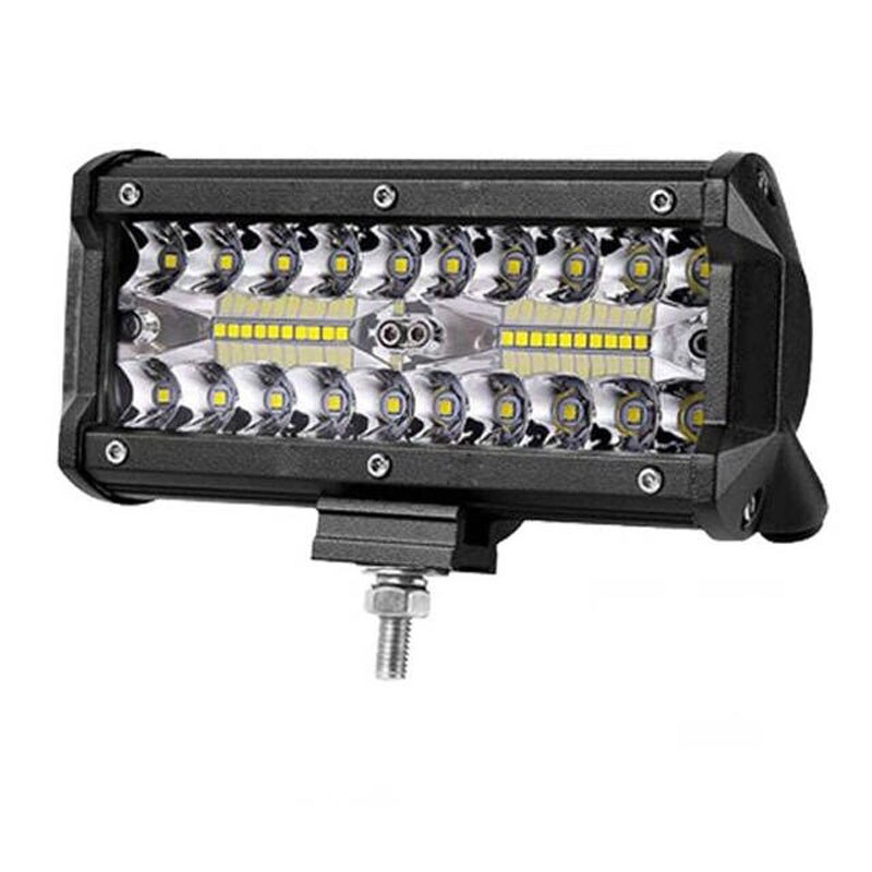 Led arbejdslys 7 " 12v led bjælker 144w led bar bil off road 4 x 4 oversvømmelse spotlight tilbehør til motorcykel suv atv traktor led rampe: 1 stk