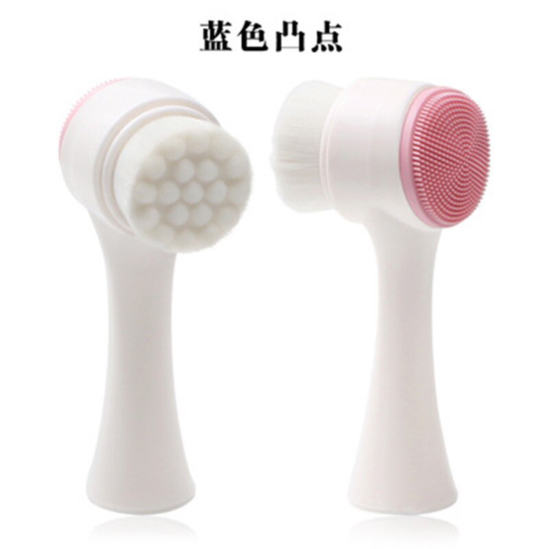 Dubbelzijdige wavelet point 3d gezichtsborstel reinigingsborstel handmatige reiniging make-upborstel