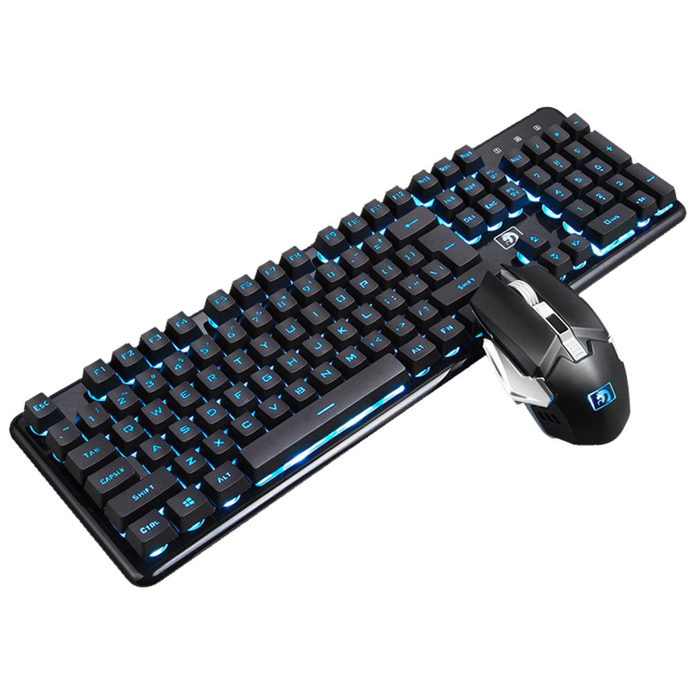 2400DPI Rainbow Colorful Rechargeable Keyboard Mouse Combo Gaming Home 2.4GHz PC Cool Wireless Backlit Waterproof For Xinmen