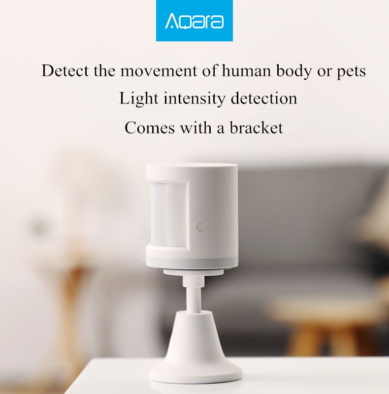 Aqara Human Body Sensor Light Intensity motion Sensors ZigBee wifi Wireless for smart home APP and Homekit