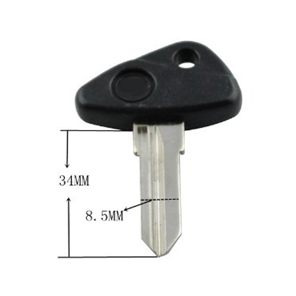 Motorcycle Key Blank Replacement Ignition Keys for BMW R850R R1100RS/GS/R/RT R1150R/RT K1200LT BLK ABS Plastic Copper