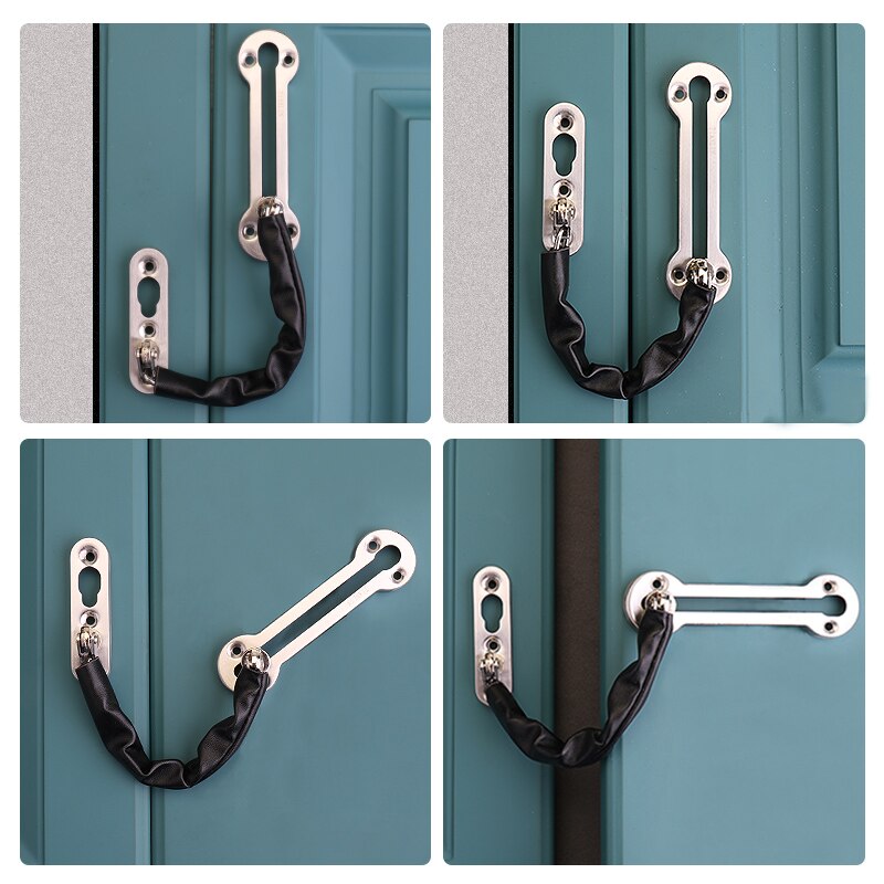 BETOCI Anti-hotlinking door chain lock latch anti-theft lock door latch safety chain lock for hotel room door household doors