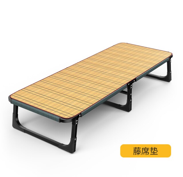 Home Simple Folding Bed Self-driving Travel Portable Camp Bed Office Lunch Break Beach Bed: 3