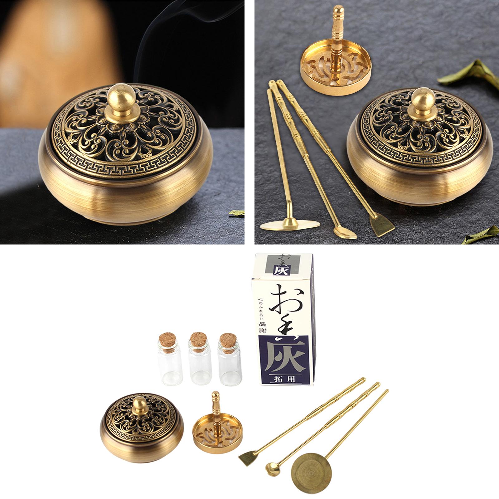 Pure Copper Incense Burner Incense Seal Tools Sandalwood Powder Furniture Relax Yoga Office
