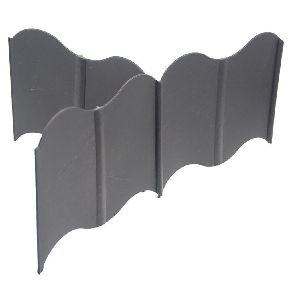 20PCS Plastic Fence Garden Edging Cobbled Plant Flower Bed Plastic Fencing Vegetable Border Palisade Lawn Landscape @D09