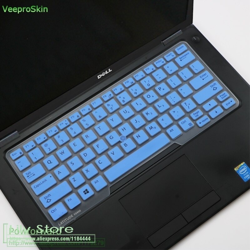 For Dell Latitude 7490 3340 E3340 E5450 E5470 E7450 14 inch Laptop Notgebook Keyboard Cover Protector Skin: blue