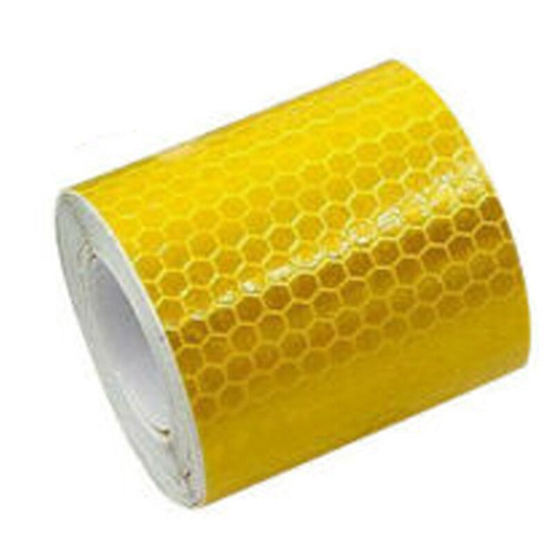 Fiets DIY Reflecterende Stickers Minimalistische Multi-directionele Zichtbaarheid Fiets Reflectoren: Geel