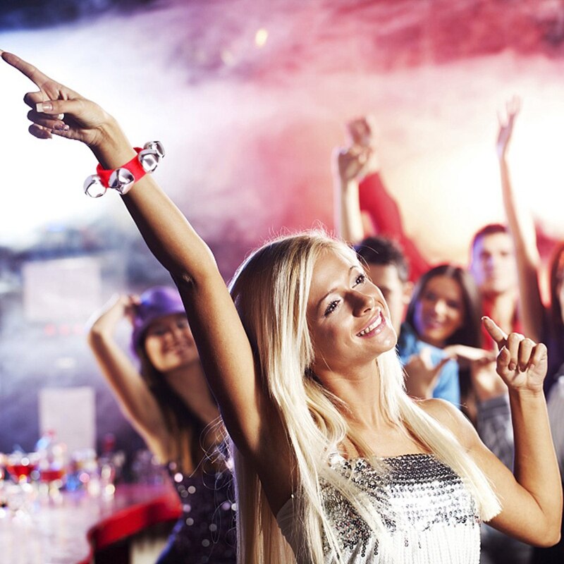 20 Polsen Met Jingle Bells Muziek Ritme Speelgoed, Willekeurige Kleuren, School Instrumenten