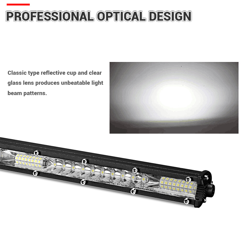 DERI Straight Slim LED Light Bar Single Row 10inch 80W For 4WD SUV ATV 4X4 Off Road LED Work Light Lamp with wire barre led