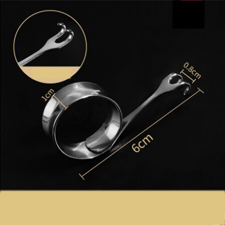 Piękno ze stali nierdzewnej podwójna powieka narysować hakiem z oczkiem torba hak cięgłowy pierścień prowizji podwójne pojedyncze pazur: Brązowy