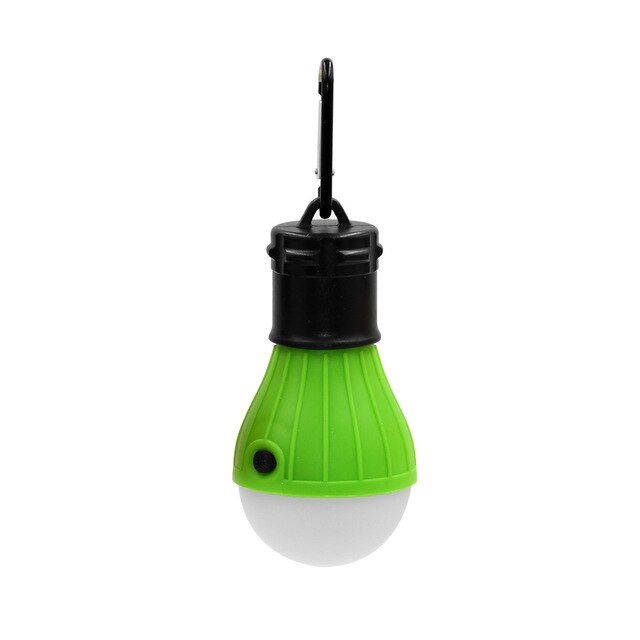 Lanterna portátil tenda luz led lâmpada de emergência à prova dwaterproof água pendurado gancho lanterna para acampamento 4 cores uso 3 * aaa: Green
