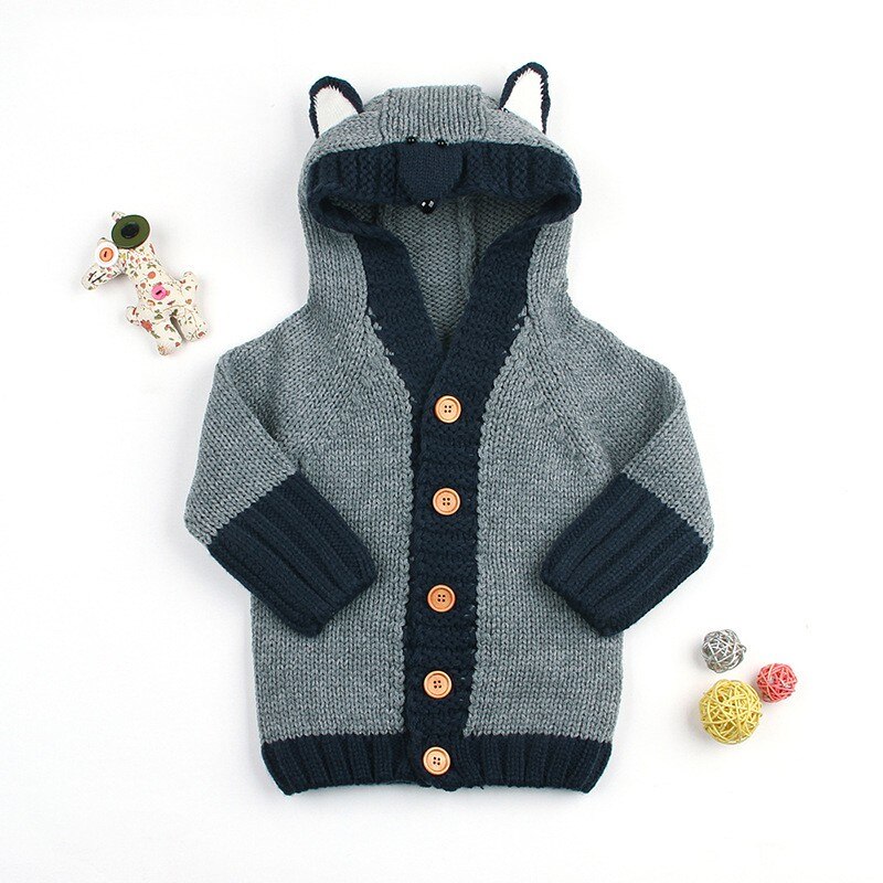 Infrant Baby Kleding Hooded Vest Trui voor Baby Peuter Jongens Meisjes Jas Jas Baby Warm Outfit