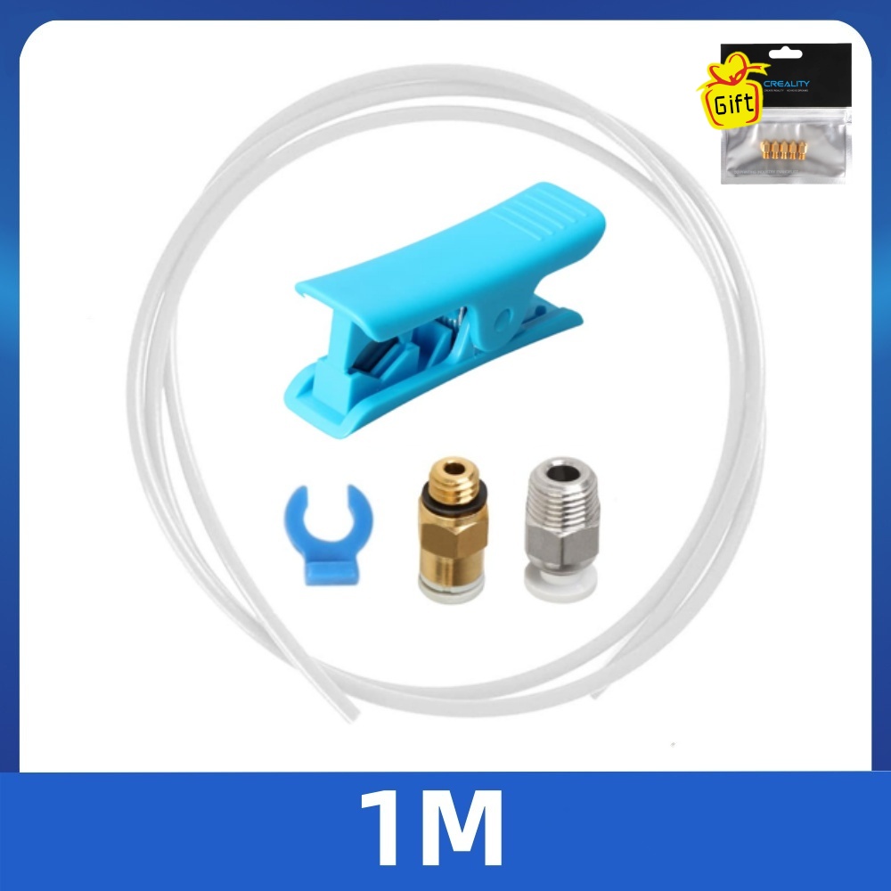 kit di accessori per tubi in PTFE serie Creality K1 con stampante 3D resistente al calore con filamento in PTFE da 1 M/2 M per K1/K1 Max/K1C/Ender 3 V3: bianca