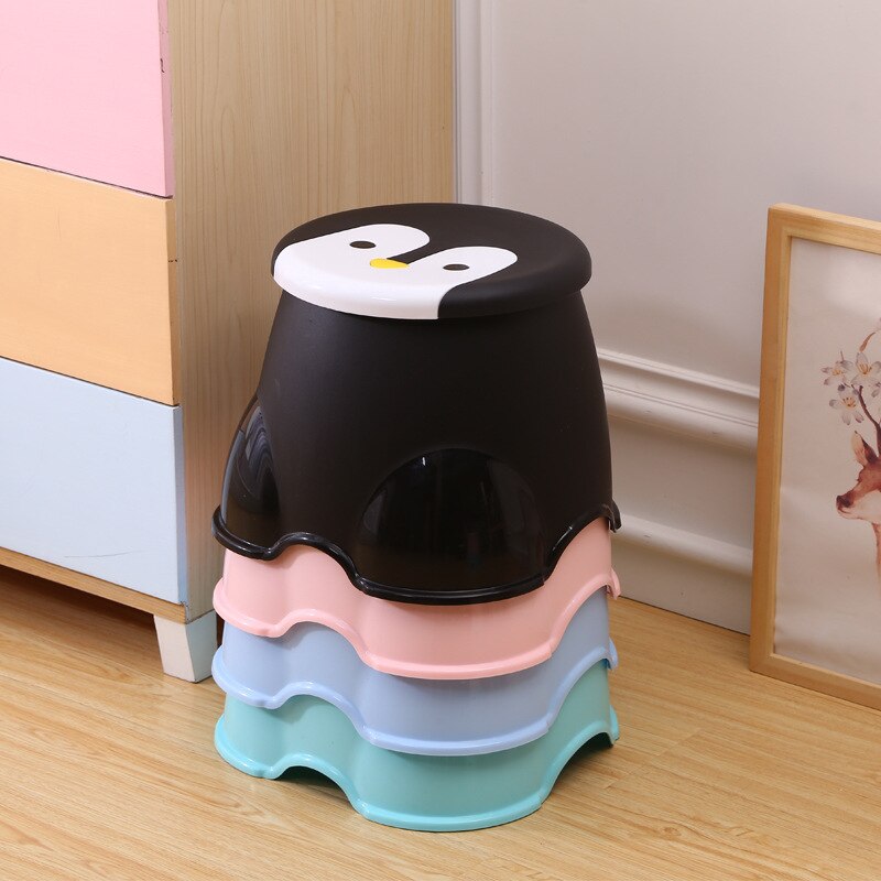 Niedlichen pinguin patern Baby hocker Art sitzer tragbare angeln hocker wohnzimmer möbel freundlicher ottomane Schlecht hocker S