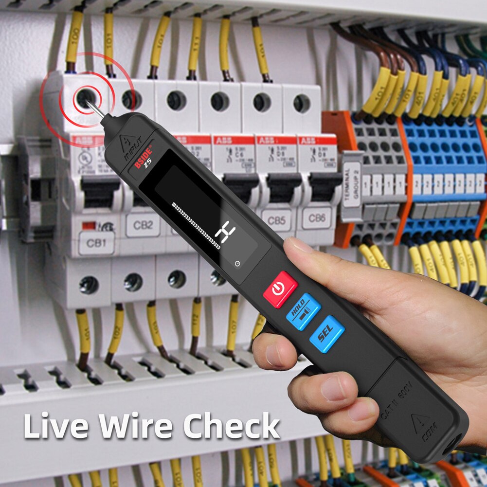 Smart Multimeter Handheld Portable High Precisions Multimeter NCV Measuring Multi-function Multimeter with LED Flashlight + Bag