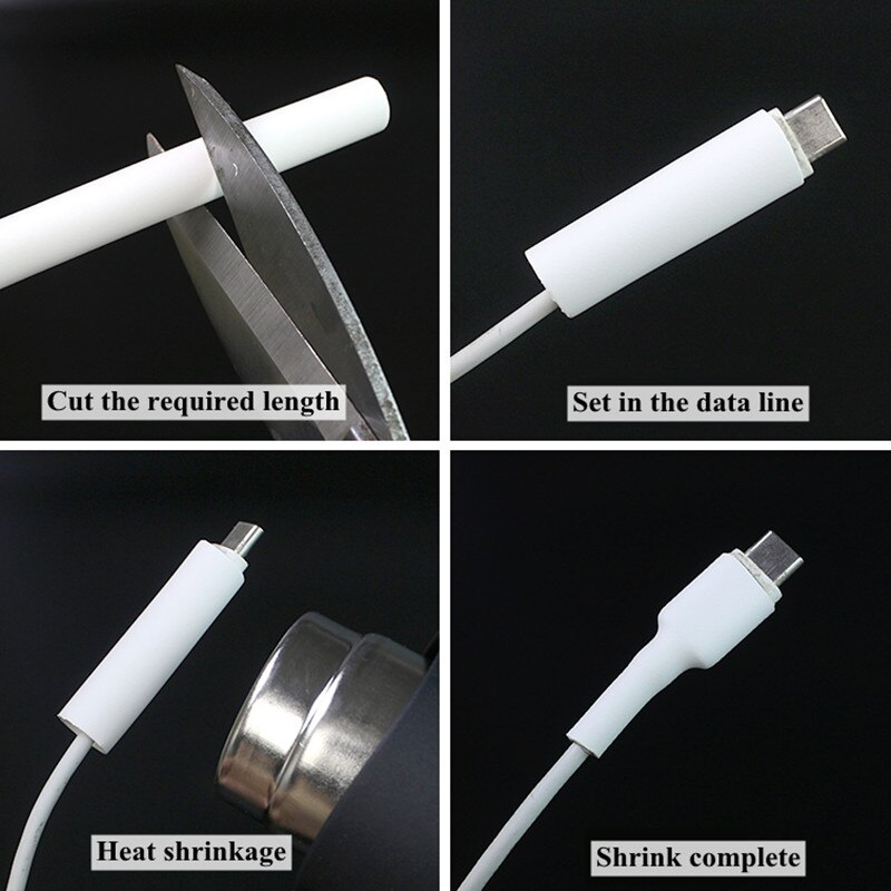 2：1 Shrinking Tubing Assorted Wire Cable Insulation Sleeving,Thermoresistant Tube Heat Shrink Wrapping Kit