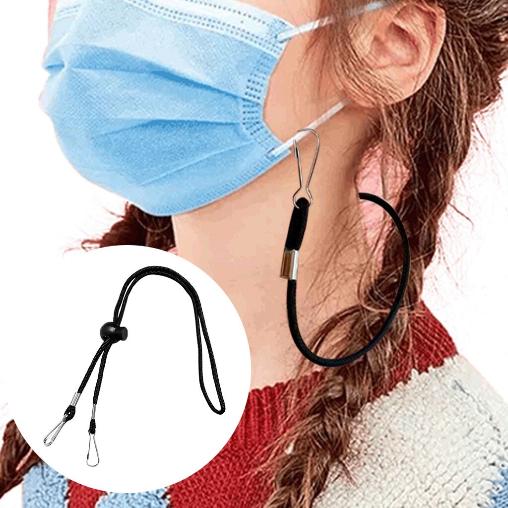 1/2/5Pcs Verstelbare Masker Extension Gezicht Cover Lanyard Handy & Handig Veiligheid Masker Rest & Oor houder String #5T2