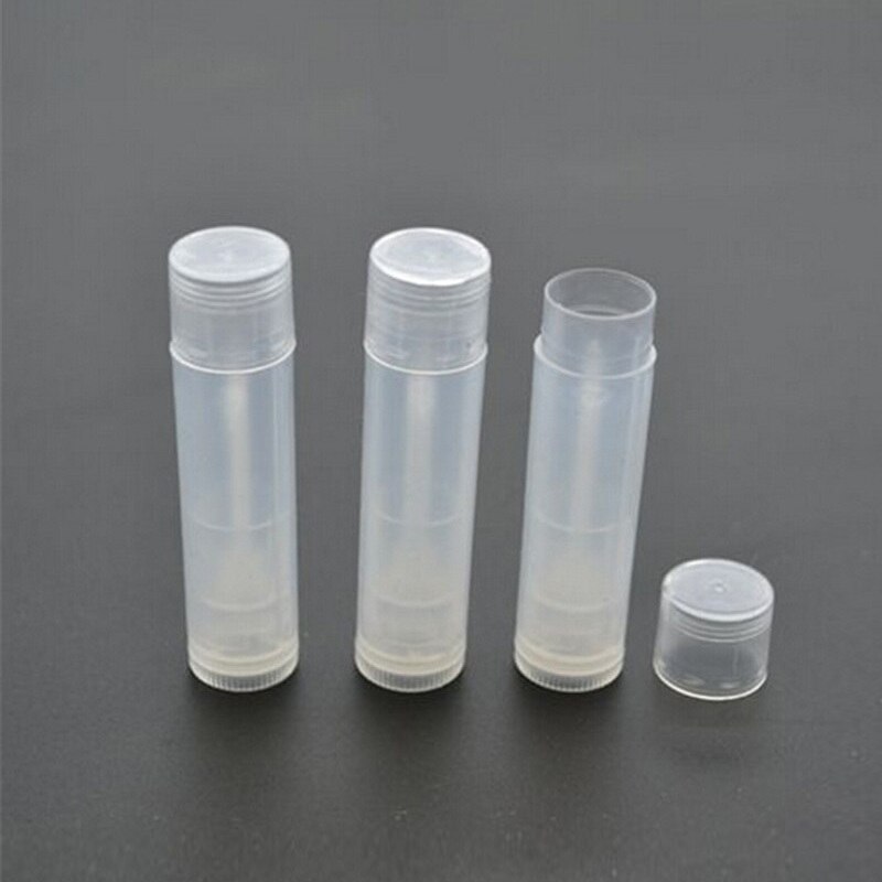 Lege Plastic Clear Lippenbalsem Tubes Containers Lipstick Lip Buizen Make Up Cosmetische Tool 5 Stks/partij