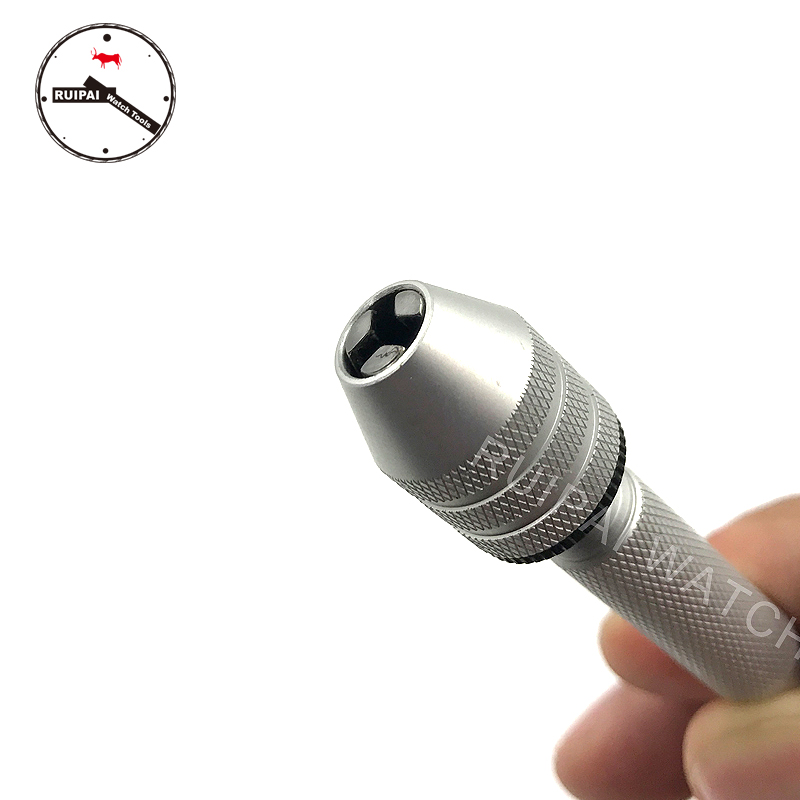 No.2049 Aluminium Swivel Pin Vise Schroevendraaier Hand Boor Chuck Horloge Reparatie Gereedschap Voor Horlogemakers
