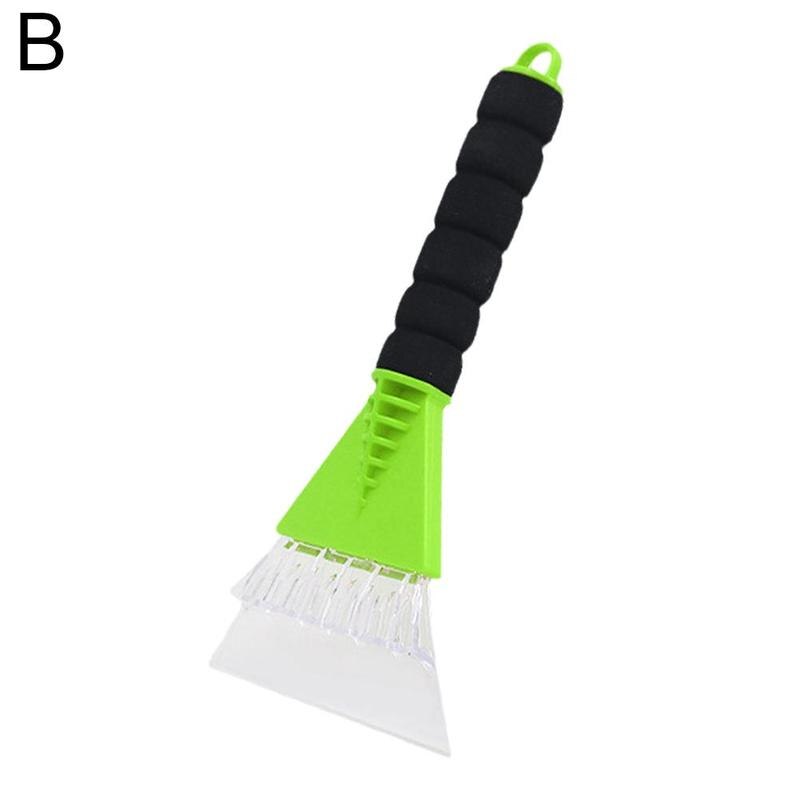 Grattoir à glace pour pare-brise, brosse de dégivrage, pour l'entretien de la voiture, outil de vitre, hiver, D3P2: One-size green