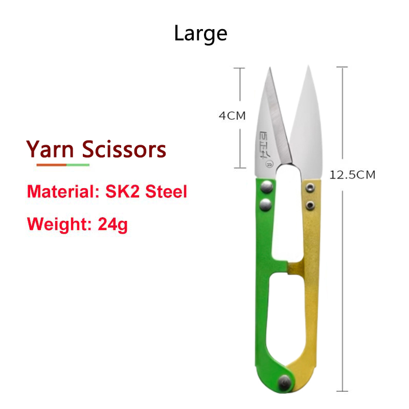 Garen Schaar U Vorm Naaien Clippers Voor Handwerken Vislijn Scharen Kleermaker Schaar Borduren Craft Supplies Snijgereedschap: Lemon yellow