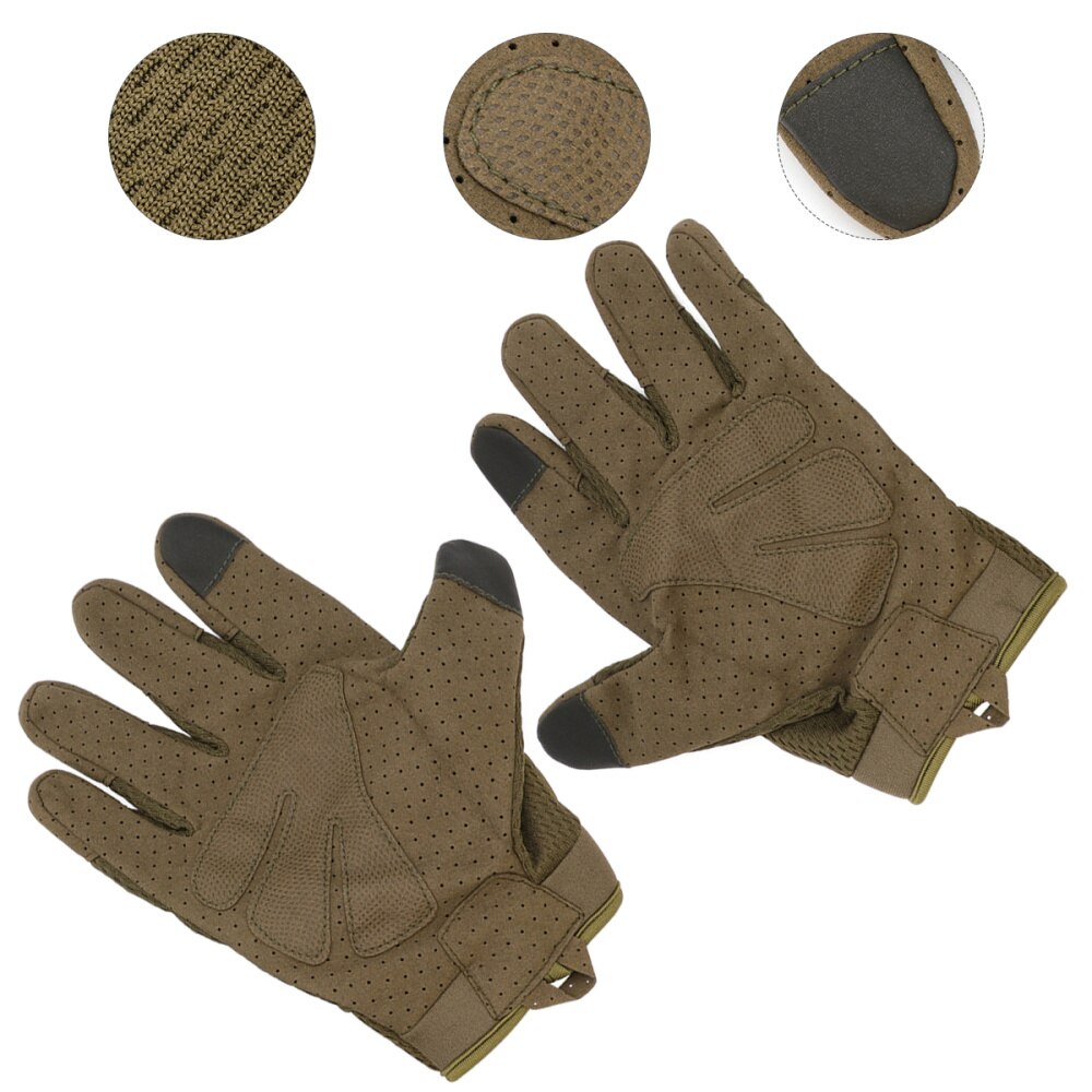 1 par guante de Montañismo útil guante de Ciclismo de guante de pantalla táctil para exteriores: Green / M