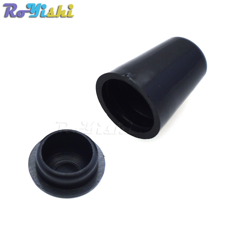 10 stks/pak Bell Stopper Met Deksel Cord Ends Lock Stopper Plastic Black Toggle Clip