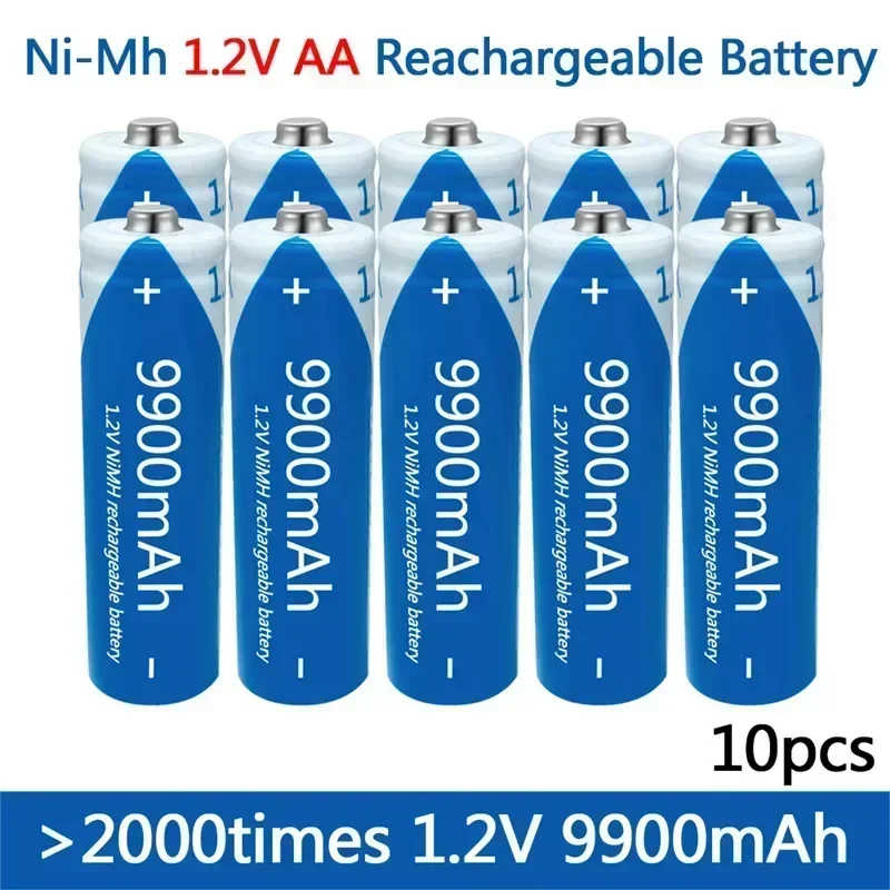 -batería recargable para pistola de temperatura,pila AA de 1,2V,2500mAh, Ni-MH,para ratón de juguete con control remoto: Blue
