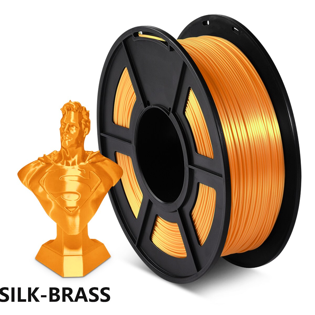 3D Printer Filament DIY SILK Filament Yellow SILK 1kg 2.2 lbs 1.75mm per roll for 3D printing Refills: SILK BRASS