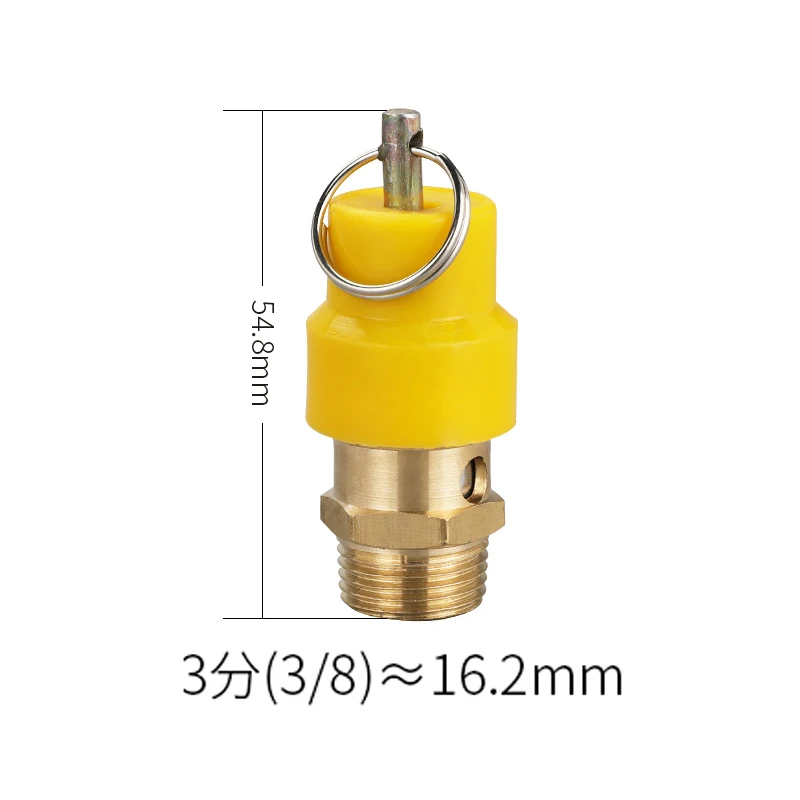 1/8" 1/4'' 3/8" 1/2" BSP 8kg Luftkompressor Sicherheitsventil Druckentlastungsregler für Druckleitungen/-schiffe: Blau
