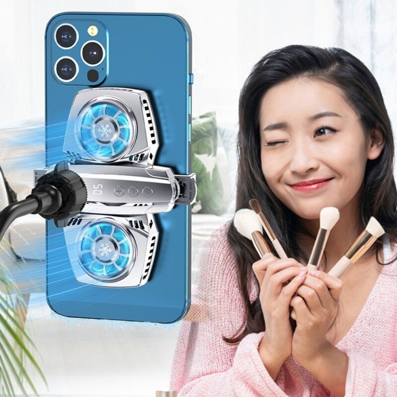 A9LC Smartphone Cooler Mobiel Radiator Met Dual Semi-Conductor Koeling Chip Cooling Case Voor Alle Soorten Mobiele Telefoon
