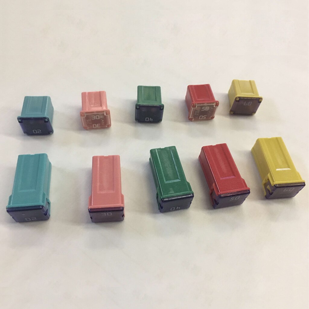 10x Square Fuse Kit Mini Fuse Assortment 20A 30A 40A 50A 60A For Car Truck
