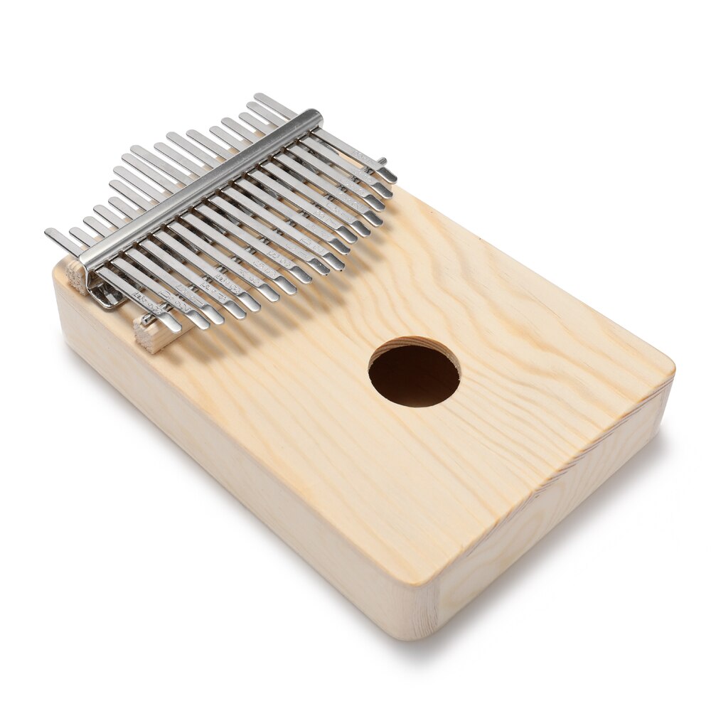 Simple Assembly Kalimba Handwork DIY Kit Wood Finger Thumb Piano Transparent Colorful Kalimba Music Instrument children: 17 keys