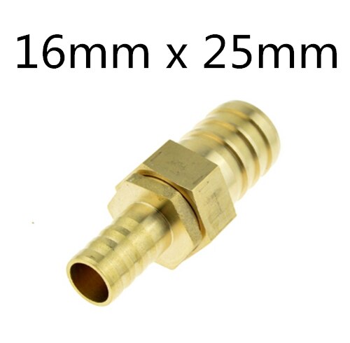 Brass Fitting 16mm Hose Barb to 19mm 25mm 32mm OD Hose Gas Coupler Connector Raccord Barb Reducer Copper Pipe Air Tube Adapter: 16mm x 25mm