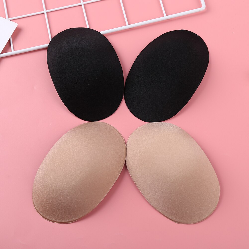 1 Pair Adhesive Shoulder Enhancer Pad Invisible Push-up Soft Foam Shoulder Push-up Cushions Reusable Self-Adhesive