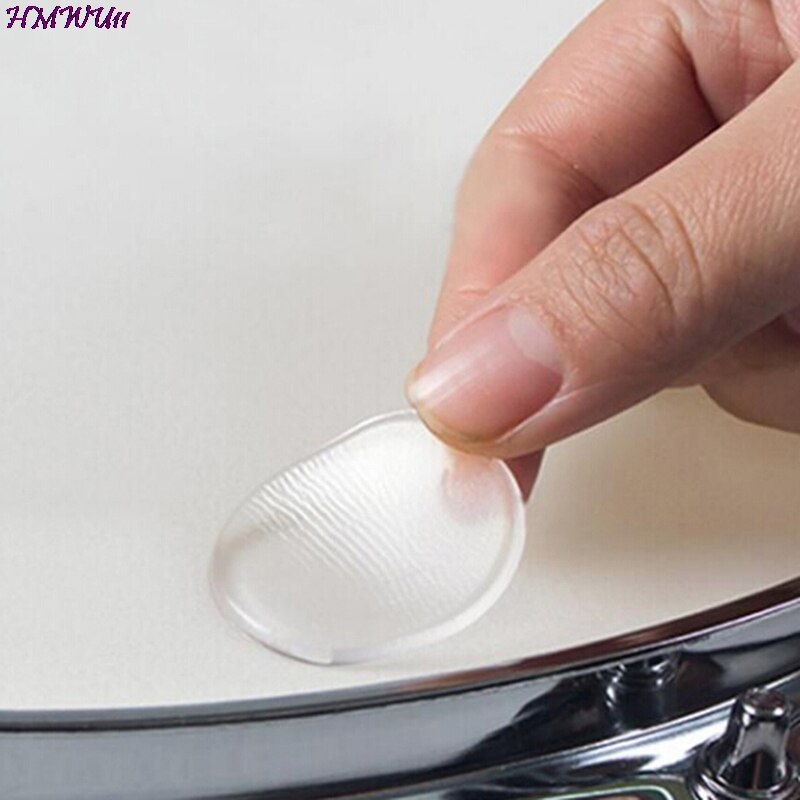 Useful Transparent Snare Drum Mute Pad Drum Damper Gel Pads Snare Tom Drum Muffler Mute Percussion Instrument Acc