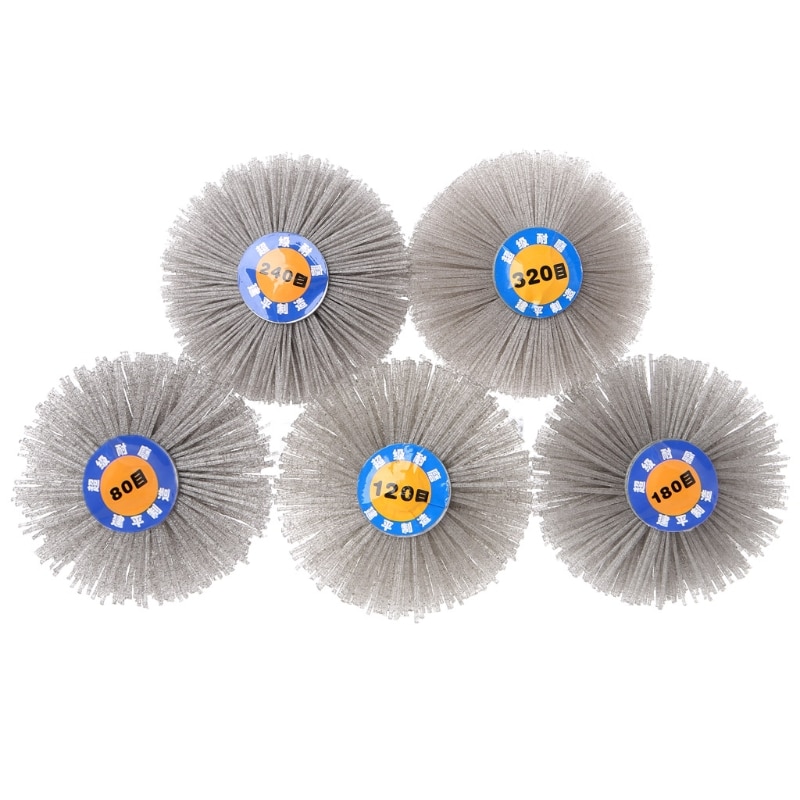 Afgratning slibende alumina stålbørste blomst hoved polish slibe buff hjul skaft