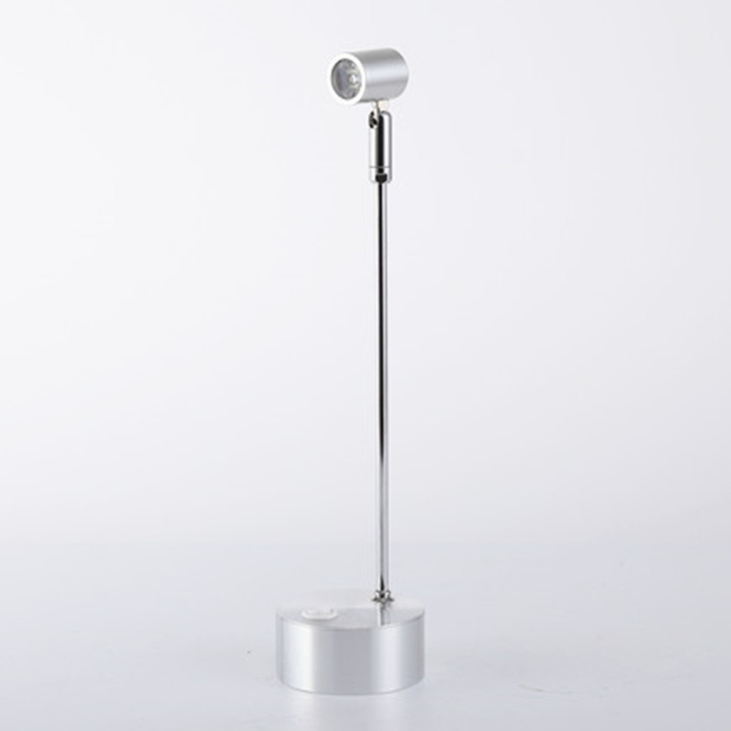 ledet-tørrbatteri-spotlights smykkedisk-displayskap 1 w 3w bryllup aaa-batteri-stangspotlights: beige / Oransje / Svart