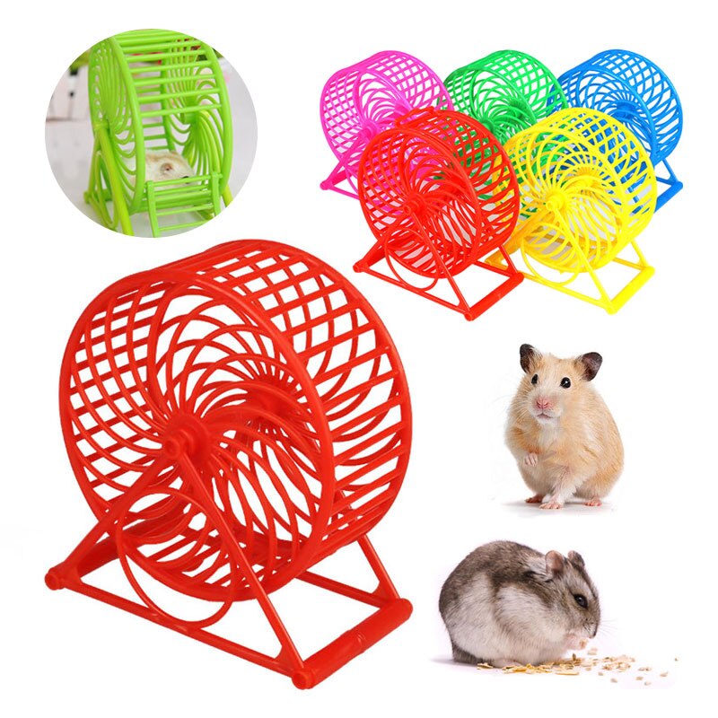 Kæledyr hjul kører øvelse plast rulle stille hamster mus gerbil sport legetøj
