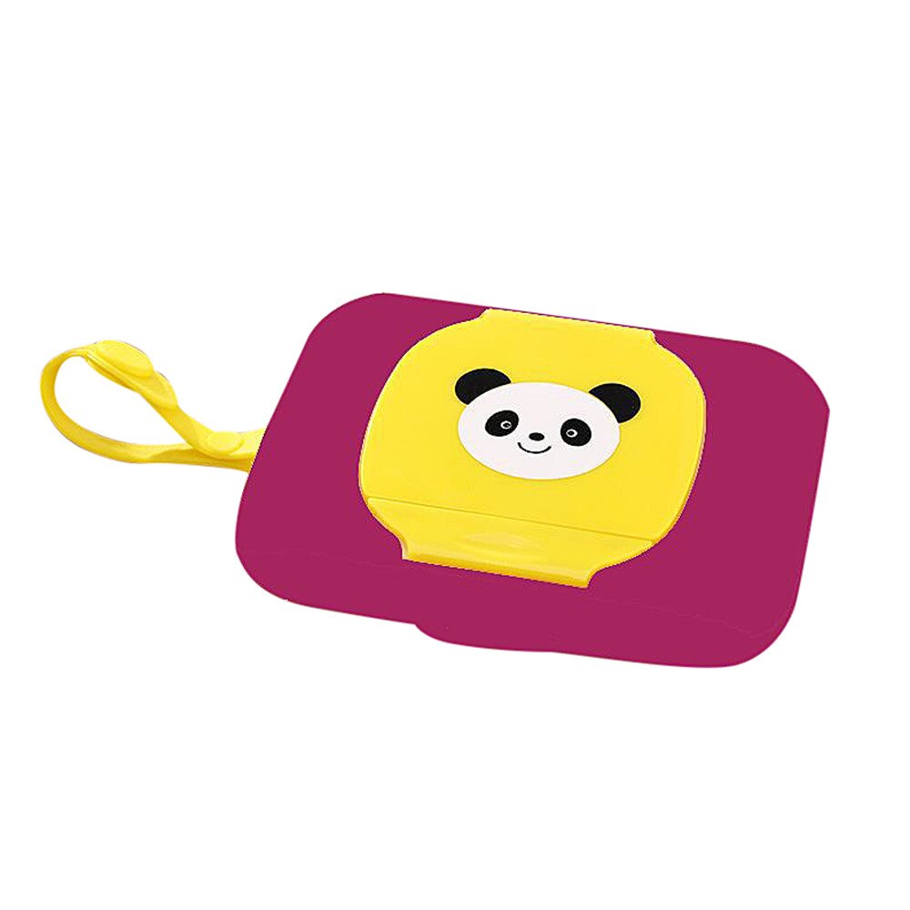 Boîte à lingettes humides Non toxique pour bébés, étui de voyage pour lingettes humides pour enfants, distributeur à langer, support de rangement pour mouchoirs: B
