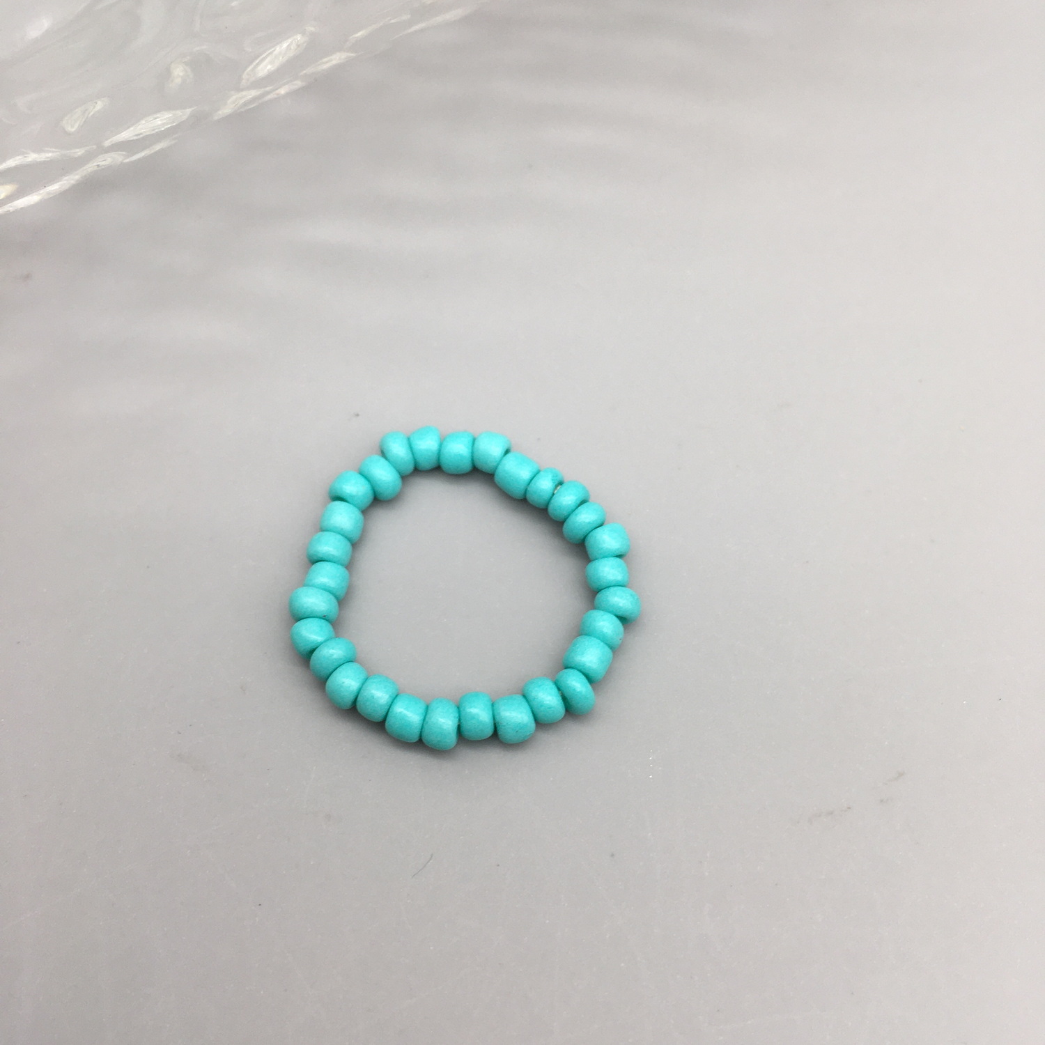 Anillos de cuentas de semillas simples para mujer, anillos con cuentas de cristal a la , bonitos y minimalistas, cuentas coloridas, anillos finos apilados geométricos: Gris