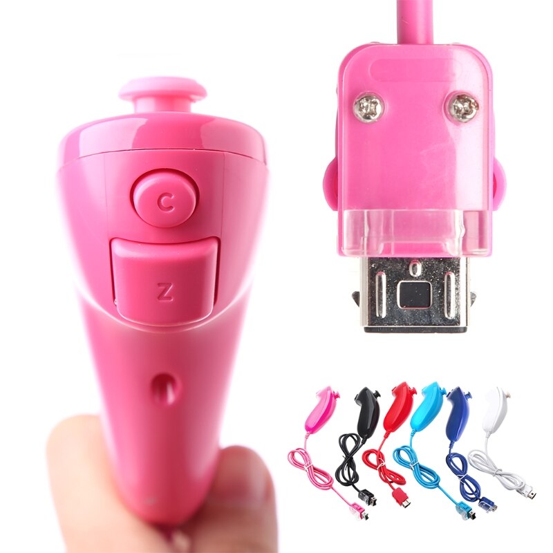 Mando a distancia Nunchuck Nunchuk para consola Nintendo Wii, en 6 colores