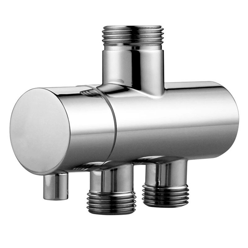 Douche Kraan Diverter 3 Manier Douche Arm Omstelling 2 Functies Kraan Valve Voor Douche Mixer Brass Body Verchroomd