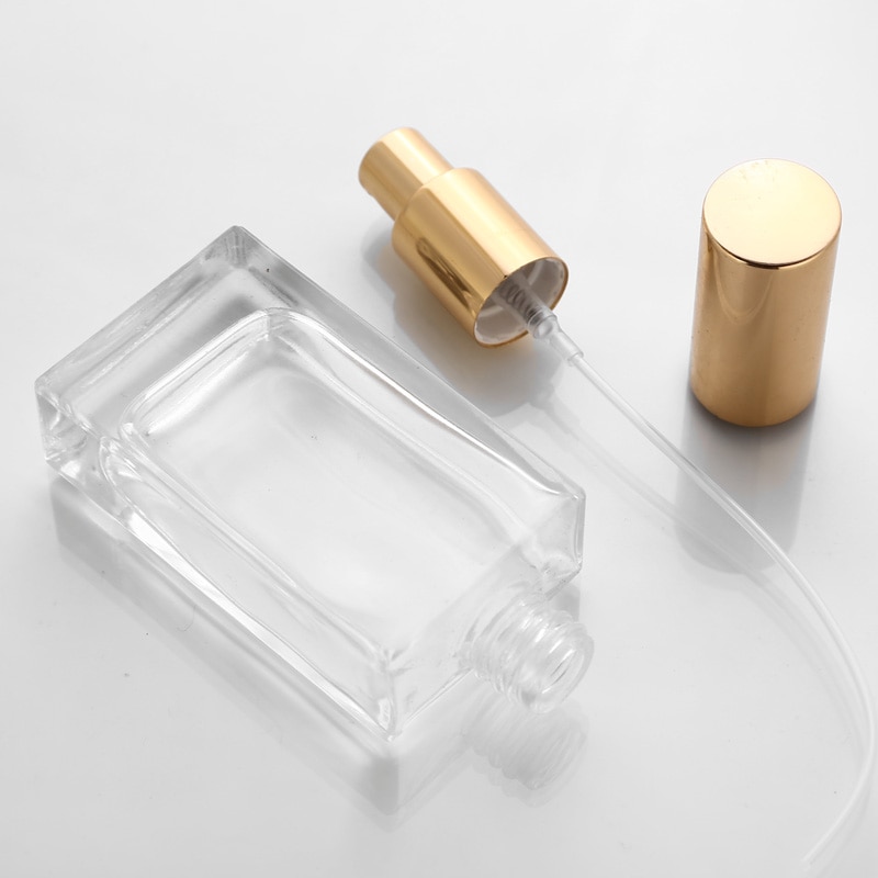 5pcs 15ml 30ml 50ml transparant Glas Parfumflesjes Lege Spray Verstuiver Hervulbare Fles Geur Case met reizen Draagbare